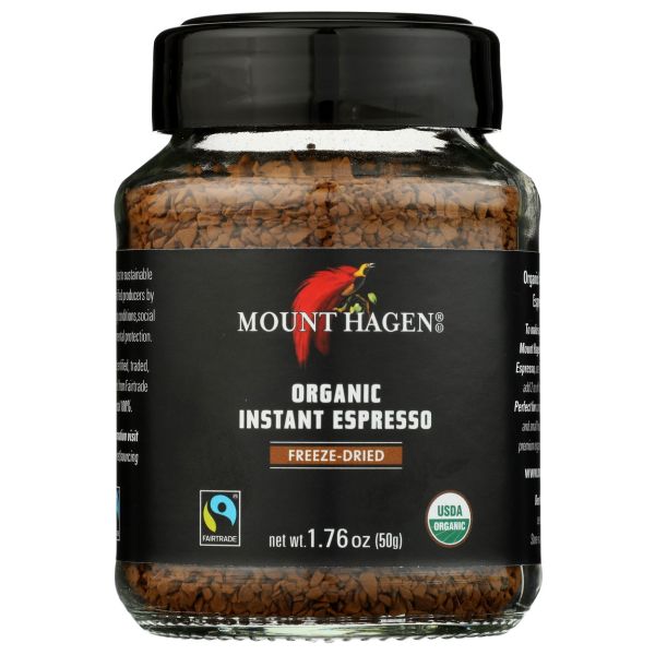 MOUNT HAGEN: Organic Instant Espresso Freeze Dried, 1.76 oz