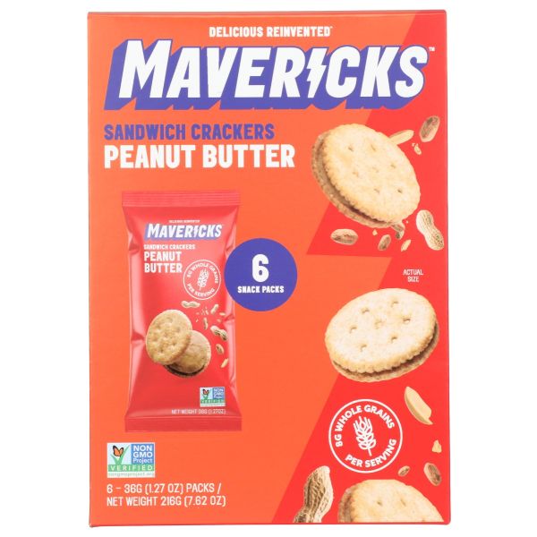 MAVERICKS: Peanut Butter Sandwich Crackers, 7.62 oz