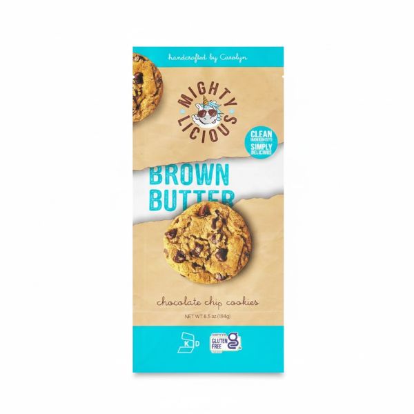 MIGHTYLICIOUS: Brown Butter Chocolate Chip Cookies, 6.5 oz