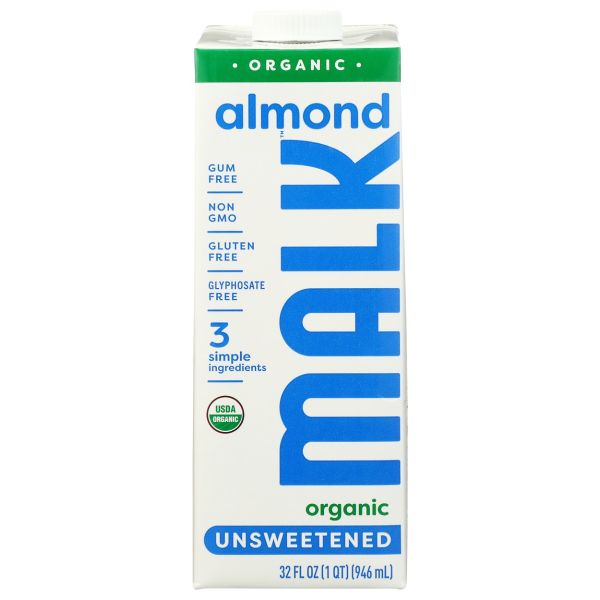 MALK: Unsweetened Almond Milk, 32 fo