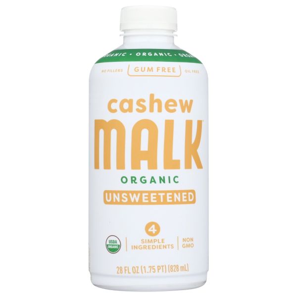 MALK: Organic Unsweetened Cashew Milk, 28 fo