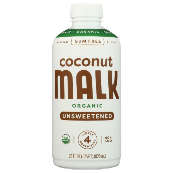 MALK: Unsweetened Coconut Milk, 28 fo