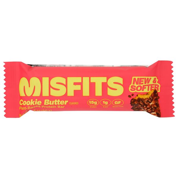 MISFITS: Cookie Butter Protein Bar, 1.8 oz