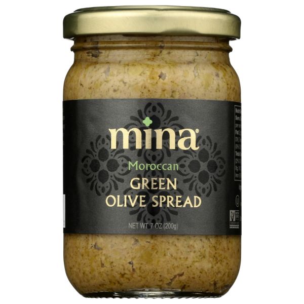 MINA: Moroccan Green Olive Spread, 7 oz