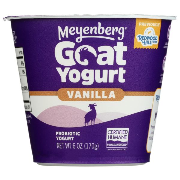 MEYENBERG: Vanilla Goat Yogurt, 6 oz