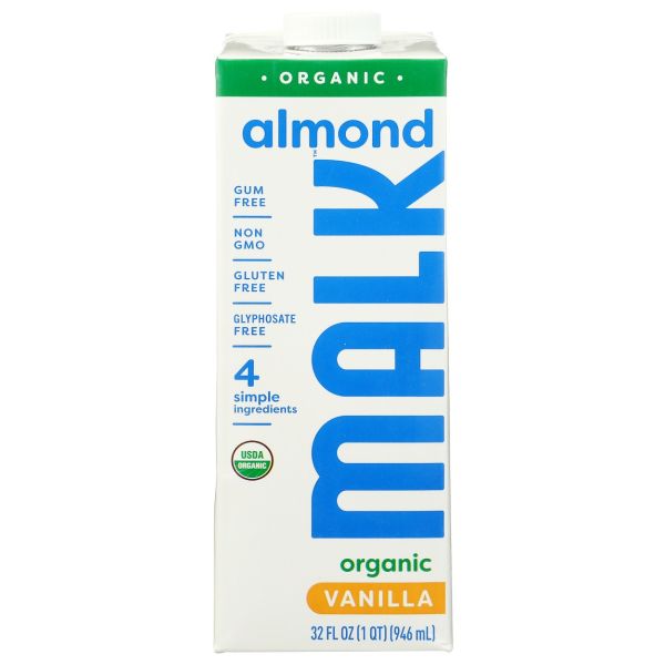 MALK: Shelf Stable Vanilla Almond Milk, 32 fo