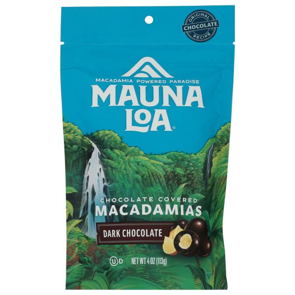 MAUNA LOA: Dark Chocolate Macadamias, 4 oz