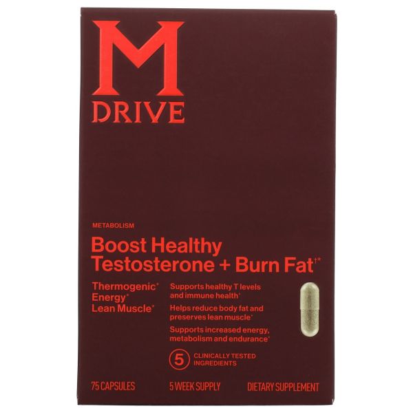 DREAMBRANDS: M Drive Boost and Burn Testosterone Booster, 75 vc