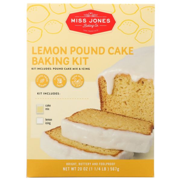 MISS JONE BAKING CO: Lemon Pound Cake Baking Kit, 20 oz