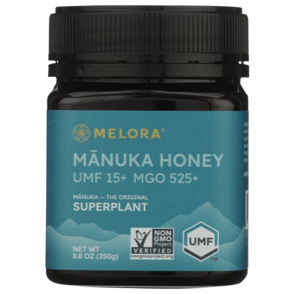MELORA: Honey Manuka UMF15 Jar, 8.8 oz
