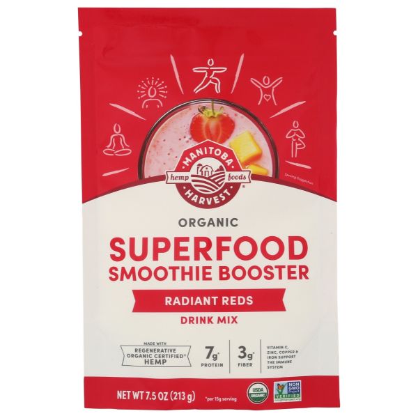 MANITOBA HARVEST: Superfood Smoothie Booster Radiant Reds, 7.5 oz