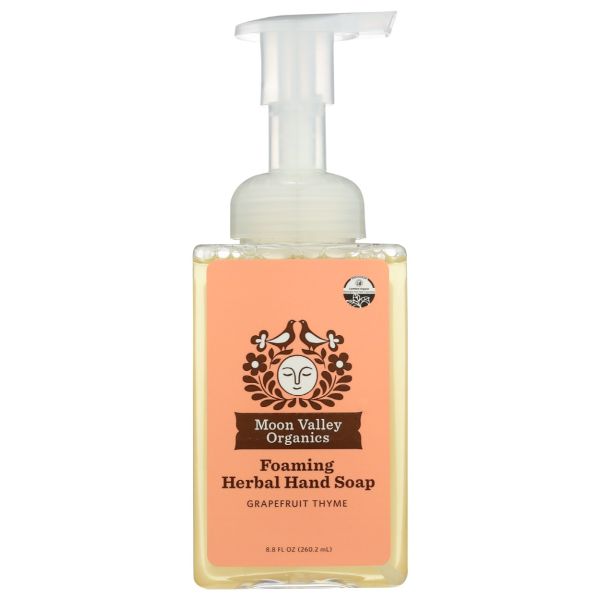 MOON VALLEY ORGANICS: Grapefruit Thyme Foaming Herbal Hand Soap, 8.8 fo
