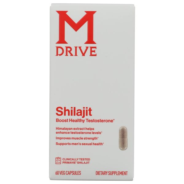 MDRIVE: Shilajit Boost Healthy Testosterone, 60 vc