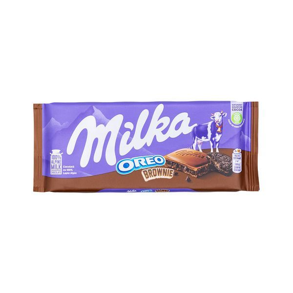 MILKA: Oreo Brownie Bar, 3.5 oz