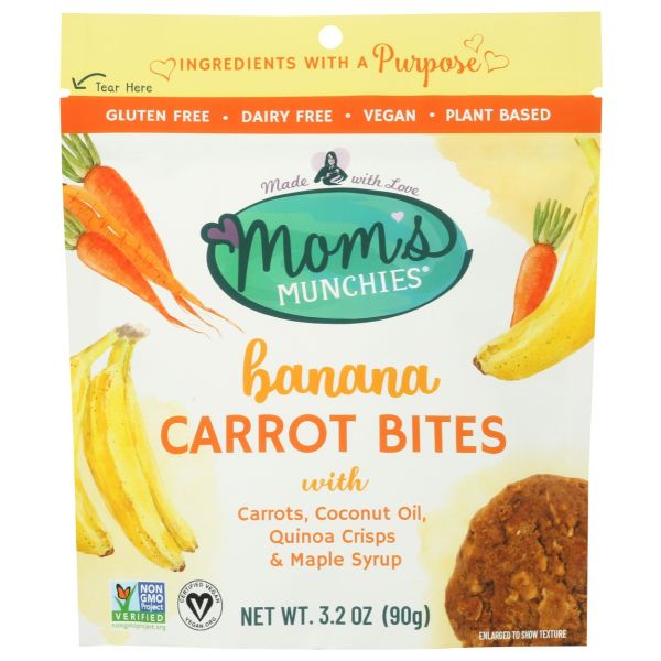 MOMS MUNCHIES: Banana Carrot Bites, 3.2 oz
