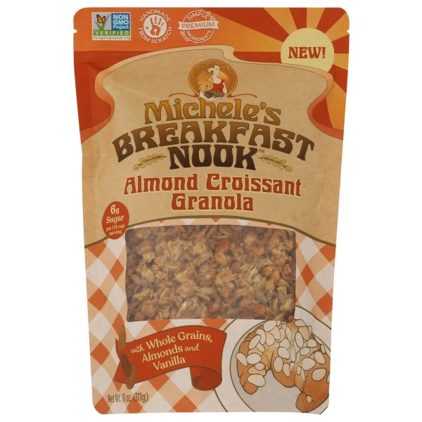 MICHELES GRANOLA: Breakfast Nook Almond Croissant Granola, 11 oz