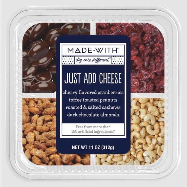 MADE WITH: Just Add Cheese Fruit and Nut Snack, 11 oz