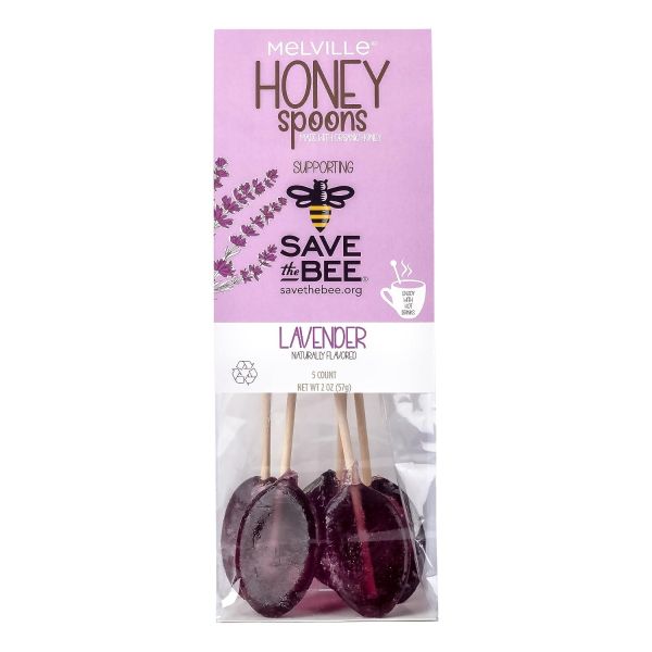 MELVILLE: Lavender Honey Spoon Lollipop, 2 oz
