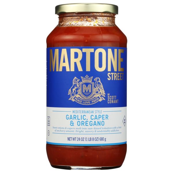 MARTONE STREET: Mediterranean Style Sauce, 24 oz