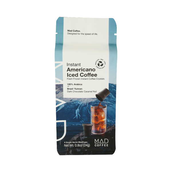 MAD COFFEE: Instant Americano Iced Coffee 8 Count, 0.8 oz