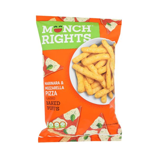 MUNCH RIGHTS: Pizza Baked Puffs, 5.5 oz