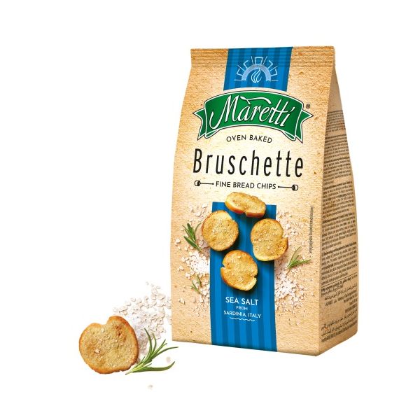MARETTI: Sea Salt Bruschette Chips, 5 oz
