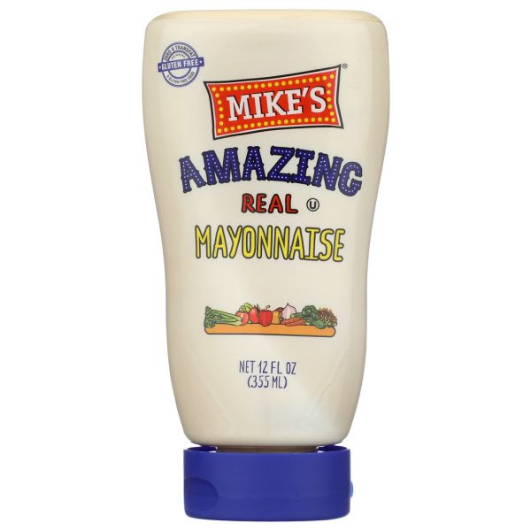 MIKES AMAZING: Real Mayonnaise Squeeze, 12 fo
