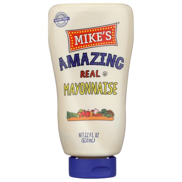 MIKES AMAZING: Real Mayonnaise Squeeze, 22 fo