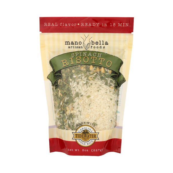 MANO BELLA: Spinach Risotto, 8 oz