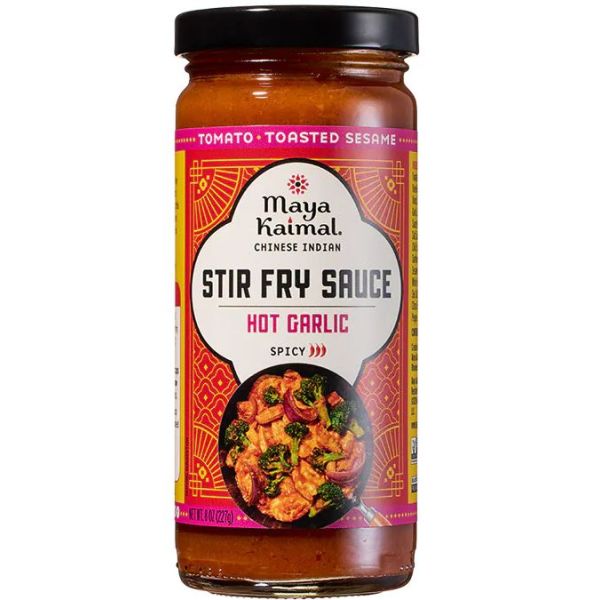 MAYA KAIMAL: Hot Garlic Stir Fry Sauce, 8 oz