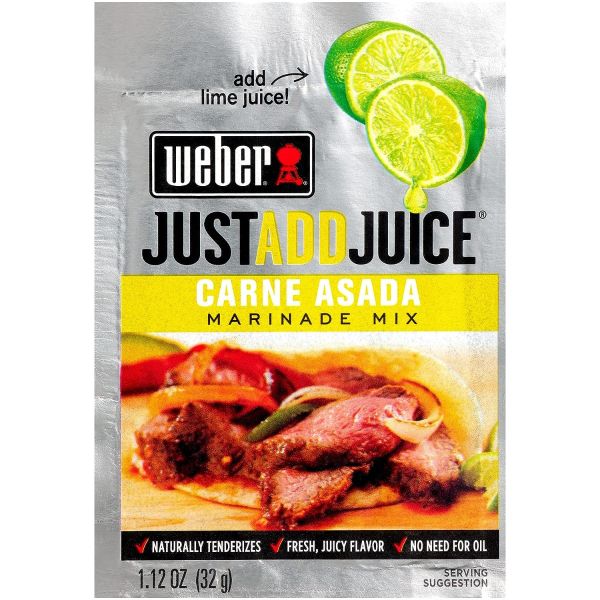 WEBER: Just Add Juice Carne Asada Marinade Mix, 1.12 oz