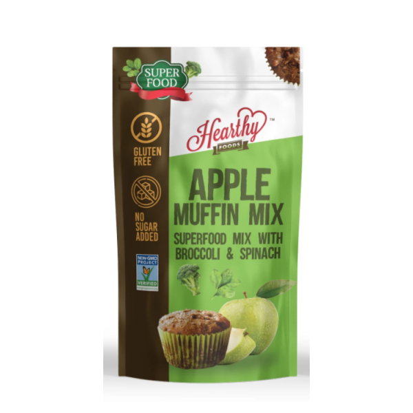 HEARTHY: Gluten Free Superfood Apple Muffin Mix, 10.4 oz