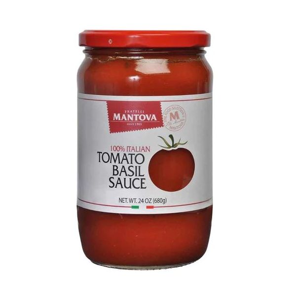 MANTOVA: Tomato Basil Sauce, 24 oz