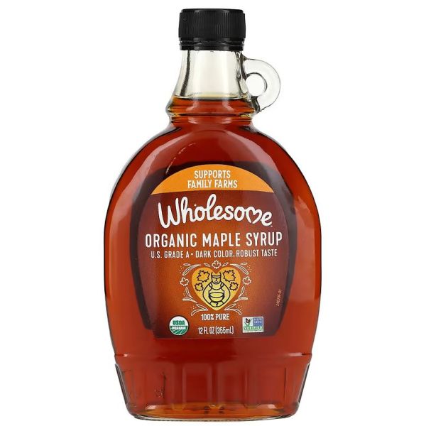 WHOLESOME: Organic Maple Syrup Dark, 12 fo