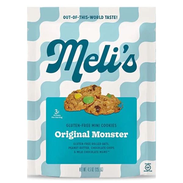 MELIS COOKIES: Mini Cookies Original Monster, 4.5 oz
