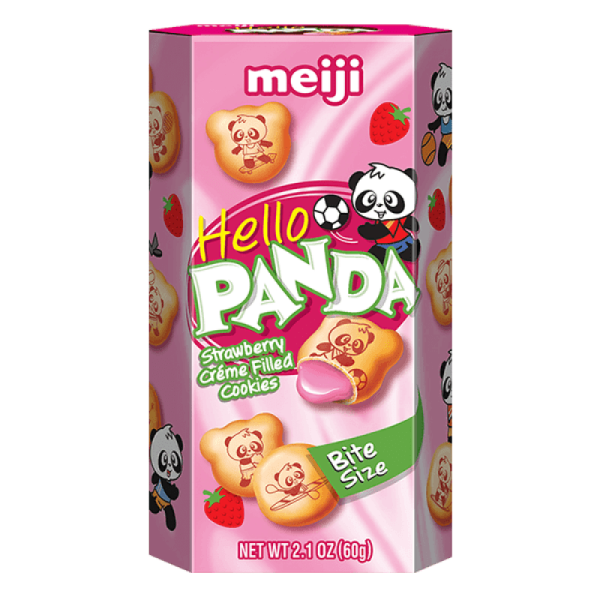 MEIJI: Cookie Strbry Hello Panda, 2.1 oz