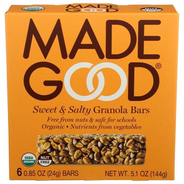 MADEGOOD: Sweet And Salty Granola Bar, 5.1 oz