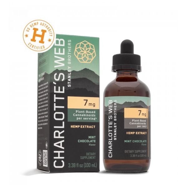 CHARLOTTES WEB: Hemp Extract Oil Mint Chocolate Full Strength, 3.38 oz
