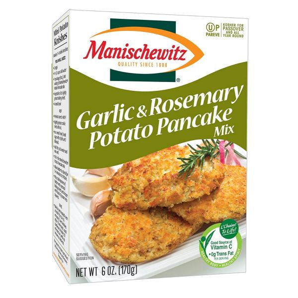 MANISCHEWITZ: Garlic & Rosemary Potato Pancake Mix, 6 oz