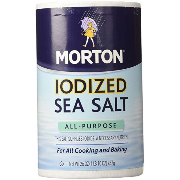 MORTONS: All-Purpose Iodized Sea Salt, 26 oz