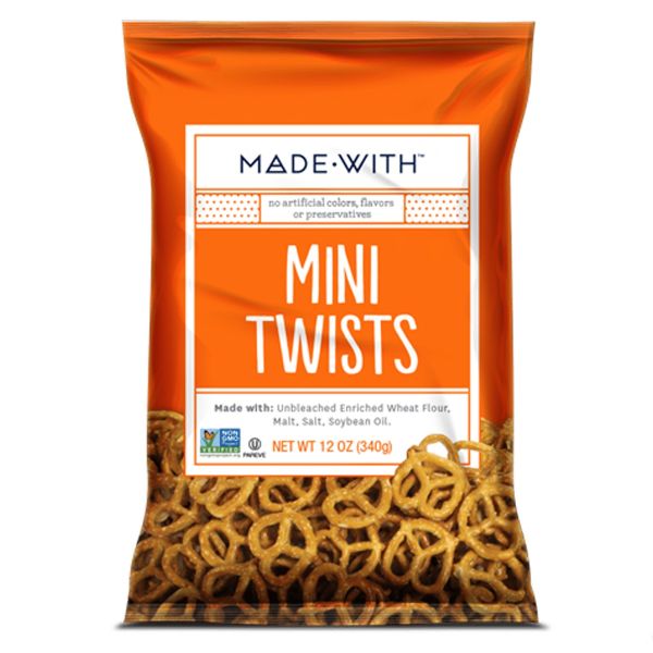 MADE WITH: Pretzel Mini Twist, 12 oz