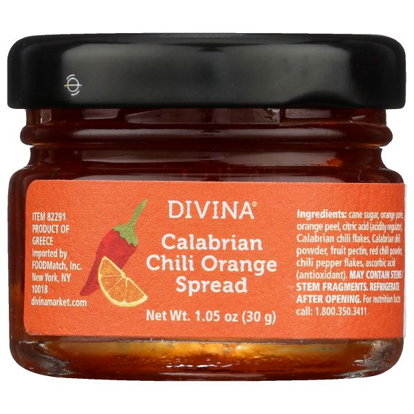 DIVINA: Calabrian Chili Orange Spread Mini Jar, 1.05 oz