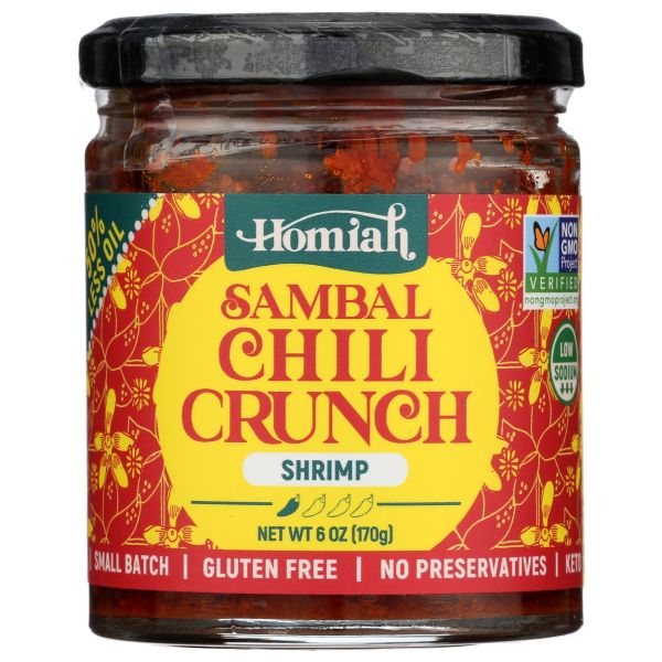 HOMIAH: Sambal Chili Crunch Shrimp, 6 oz