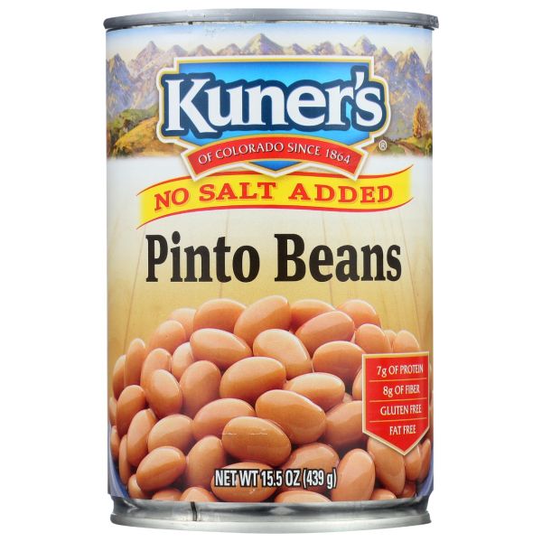 KUNERS: Pinto Beans No Salt Added, 15.5 oz