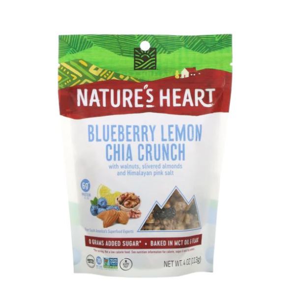 NATURES HEART: Blueberry Lemon Chia Crunch, 4 oz