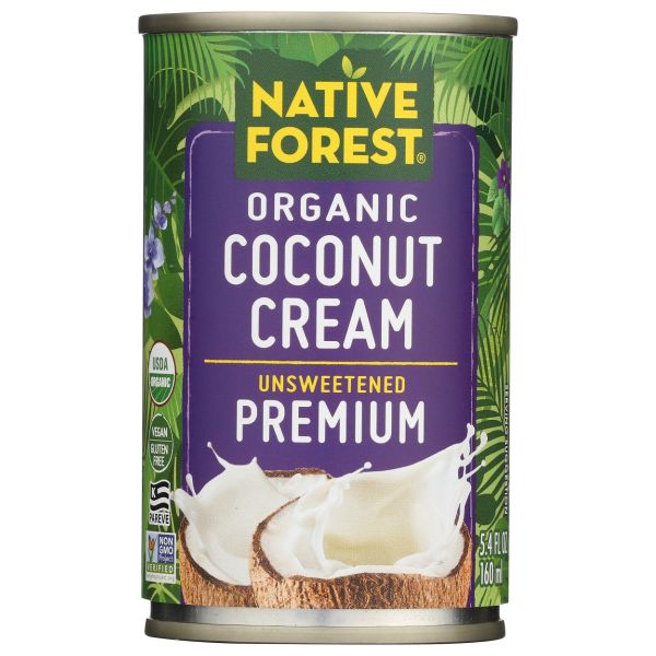 NATIVE FOREST: Organic Unsweetened Premium Coconut Cream, 5.4 oz
