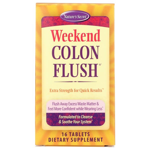 NATURES SECRET: Weekend Colon Flush, 16 cp