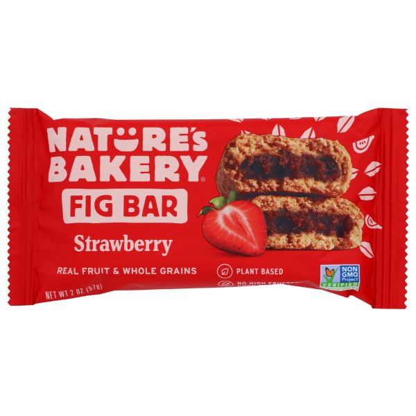 NATURES BAKERY: Whole Wheat Fig Bars Strawberry, 2 oz