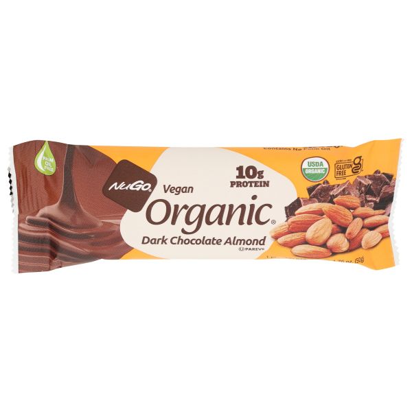 NUGO: Organic Dark Chocolate Almond Bar, 1.76 oz