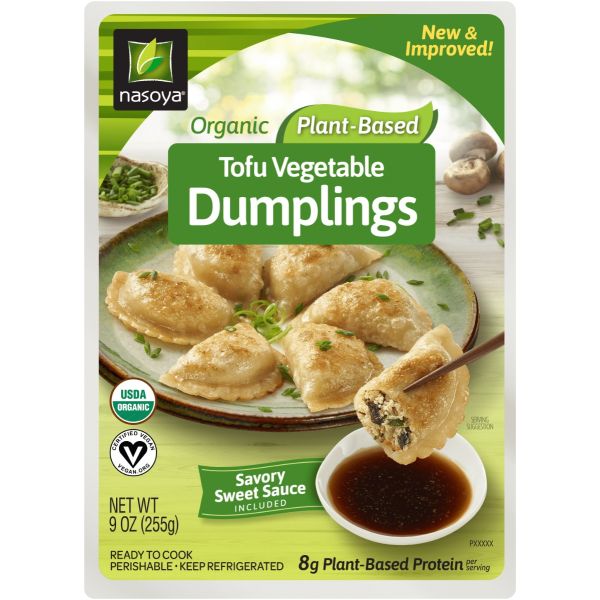 NASOYA: Organic Tofu Vegetable Dumplings, 9 oz